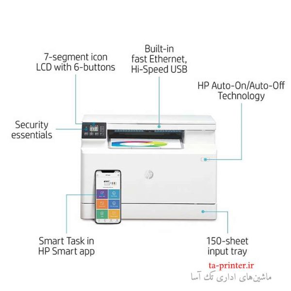 پرینتر لیزری اچ‌پی مدل LaserJet Pro MFP M182n - Image 2