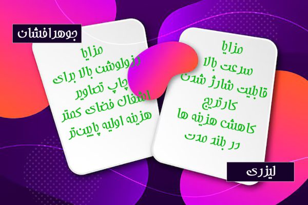 پرینتر، جوهرافشان، لیزری